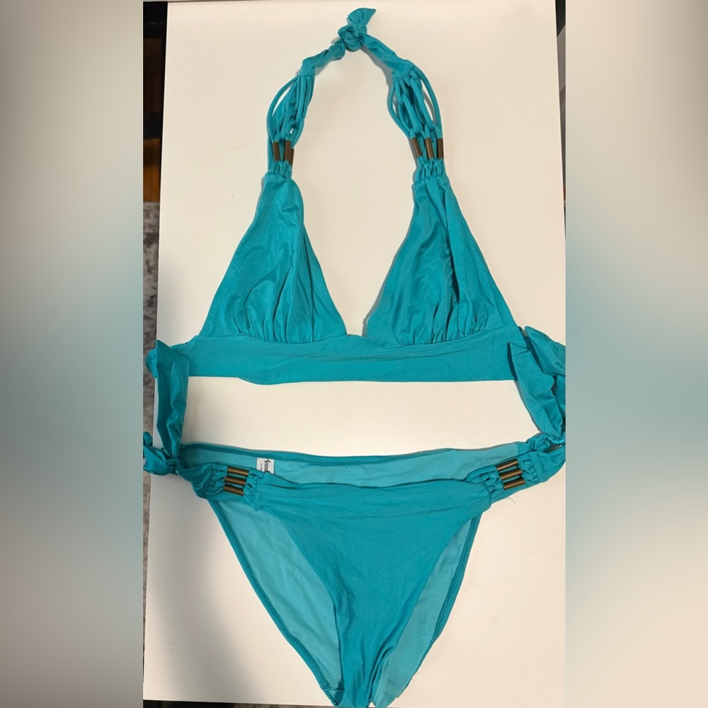La Perla Turquoise Bikini with Elegant Design